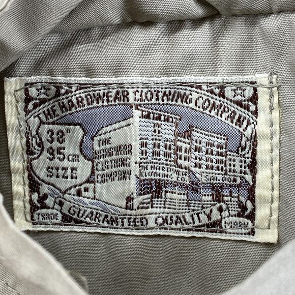 HARDWEAR CLOTHING CO Jacket Mens 38 Reversible Field Barn Chore Coat Beige Vtg - Picture 5 of 16